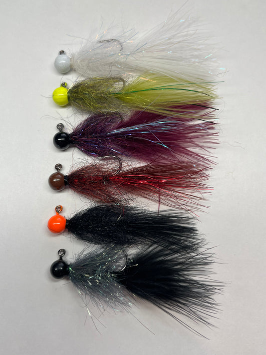 6 Pack - Jigged Leeches
