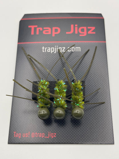 Olive Sparkle Trap Bugz