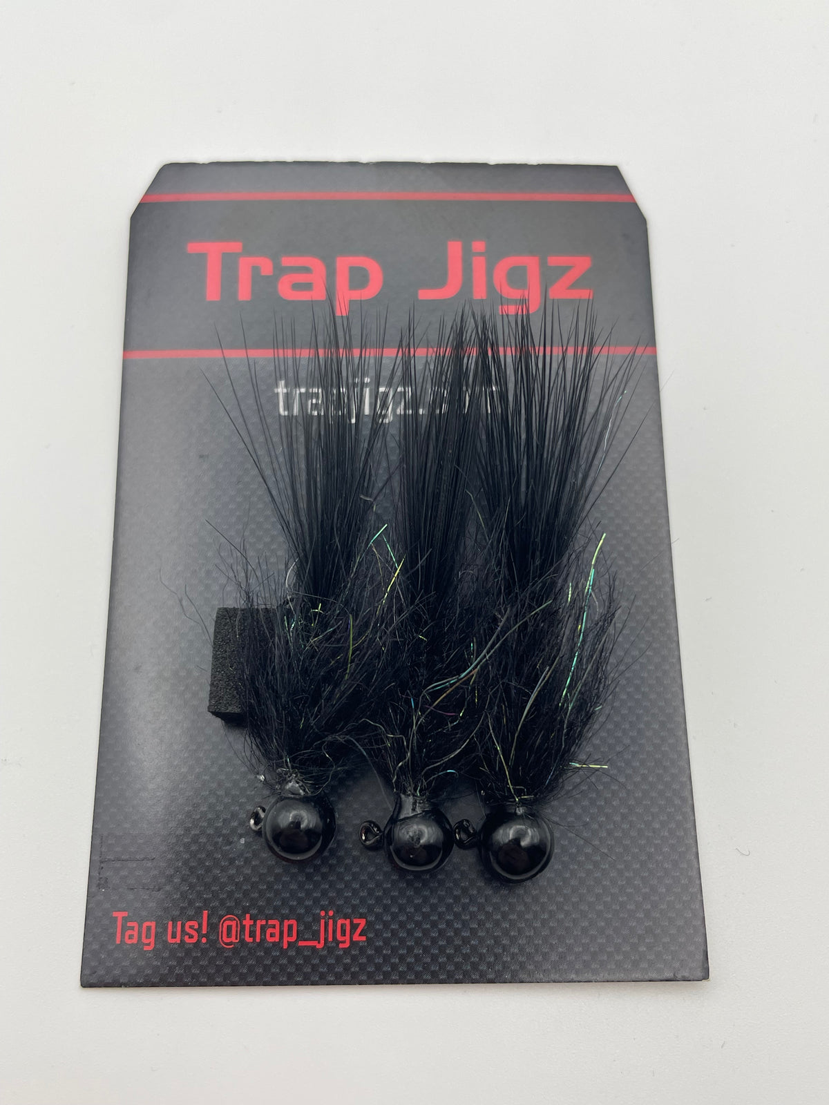 Jet Black Jigged Leeches
