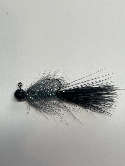 Peacock Black - Jigged Leeches